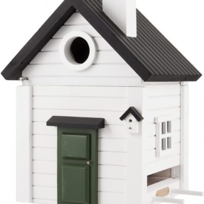 Multiholk Vitt hus (voederhuisje-nestkastje)