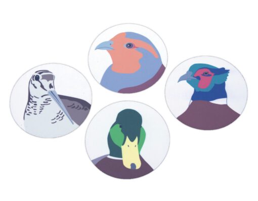 Onderzetters Weidevogels (set a 4 stuks)