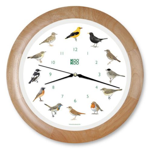Zangvogels met houten lijst