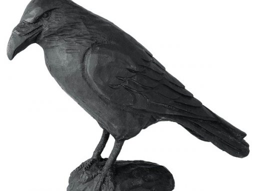 Gietijzeren sculptuur Raaf