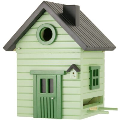 Multiholk Ljusgrön Hus (voederhuisje-nestkastje)
